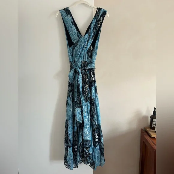 Ulla Johnson | Dresses | Ulla Johnson Blue Midi Length Dress Size 4 |  Poshmark